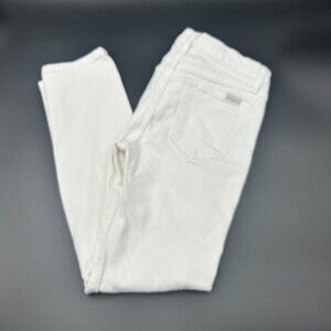 Joe’s Jeans White Straight Ankle High Rise Denim Sz 28 Made in USA